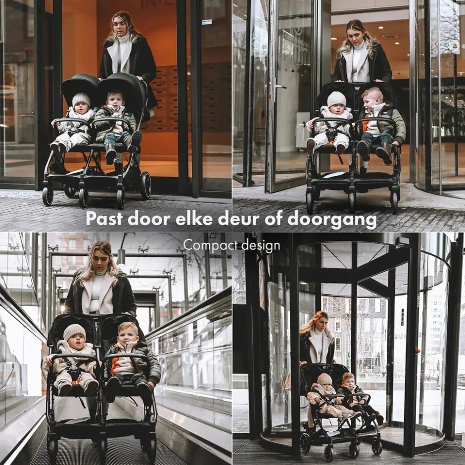 Deryan Luxe Rolo X2 XL Duo Buggy< Duowagens En Tweelingwagens