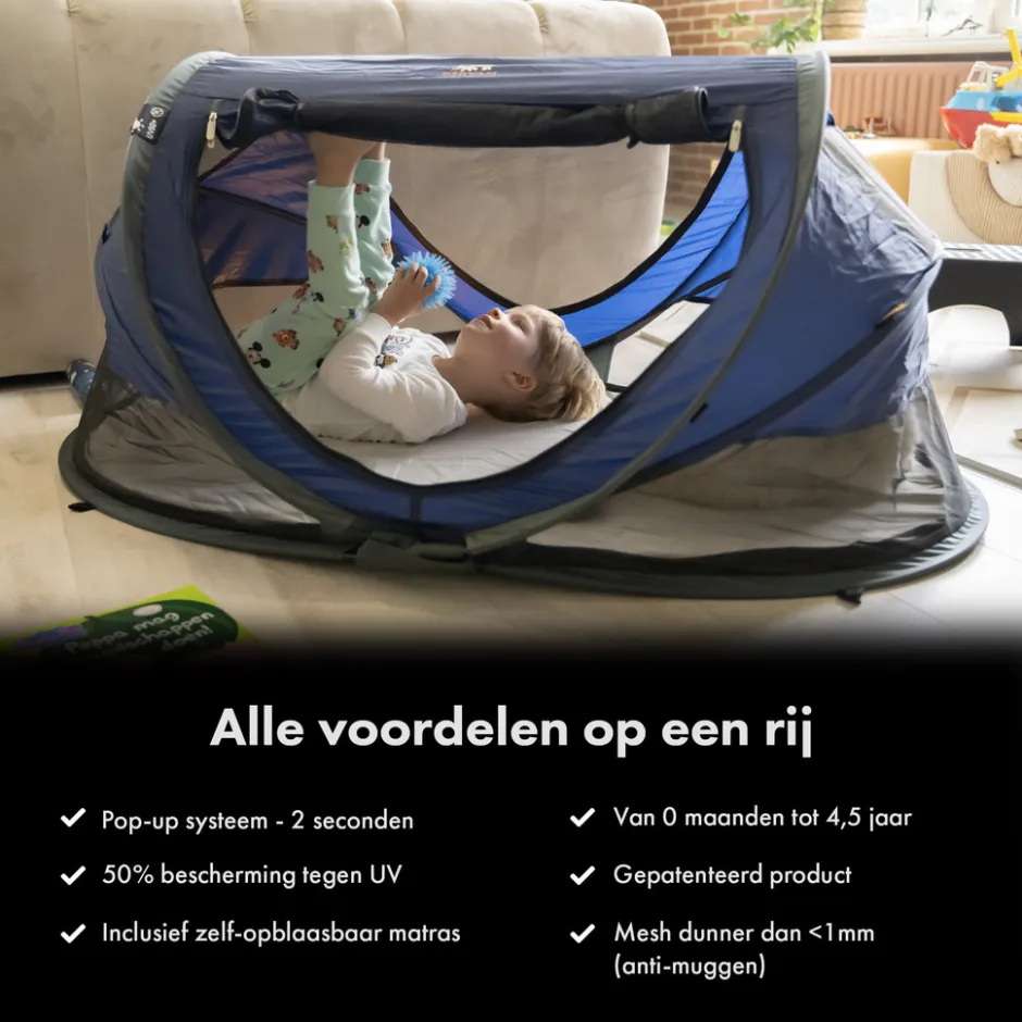 Peuter Luxe Campingbedje Inclusief zelfopblaasbare matras|Deryan Clearance