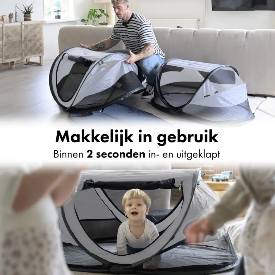 Peuter Luxe Campingbedje met Zelfopblaasbare Matras|Deryan Best