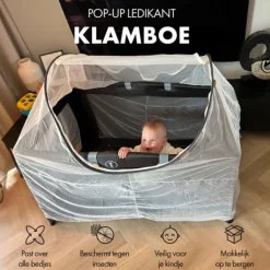 Universeel Luxe Klamboe voor Campingbed|Deryan New