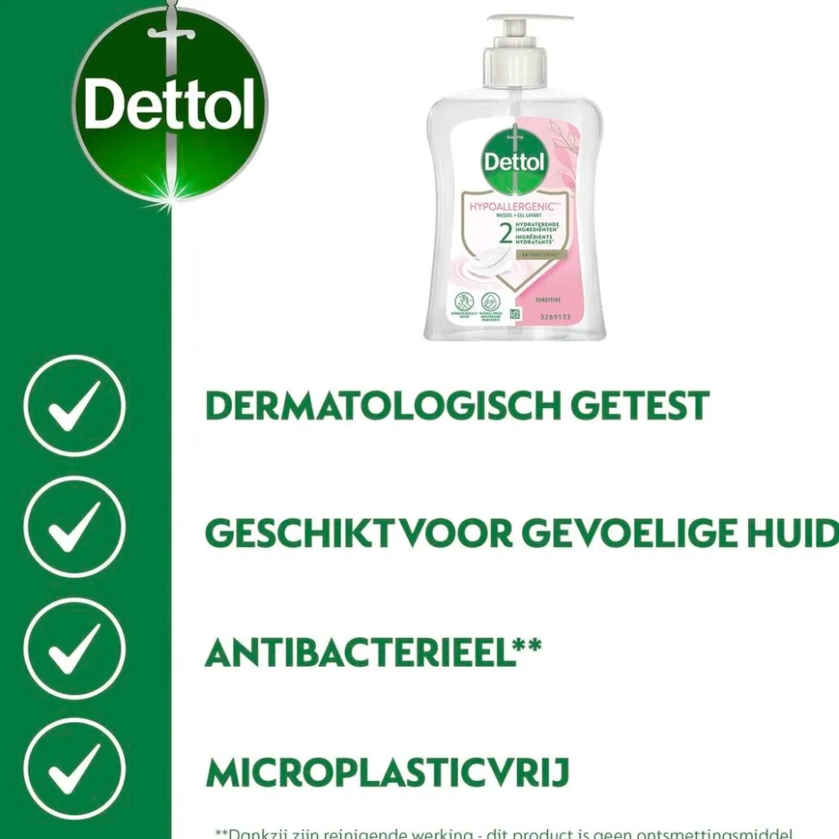 Dettol Antibacteriële Wasgel voor Gevoelige Huid< Handzeep