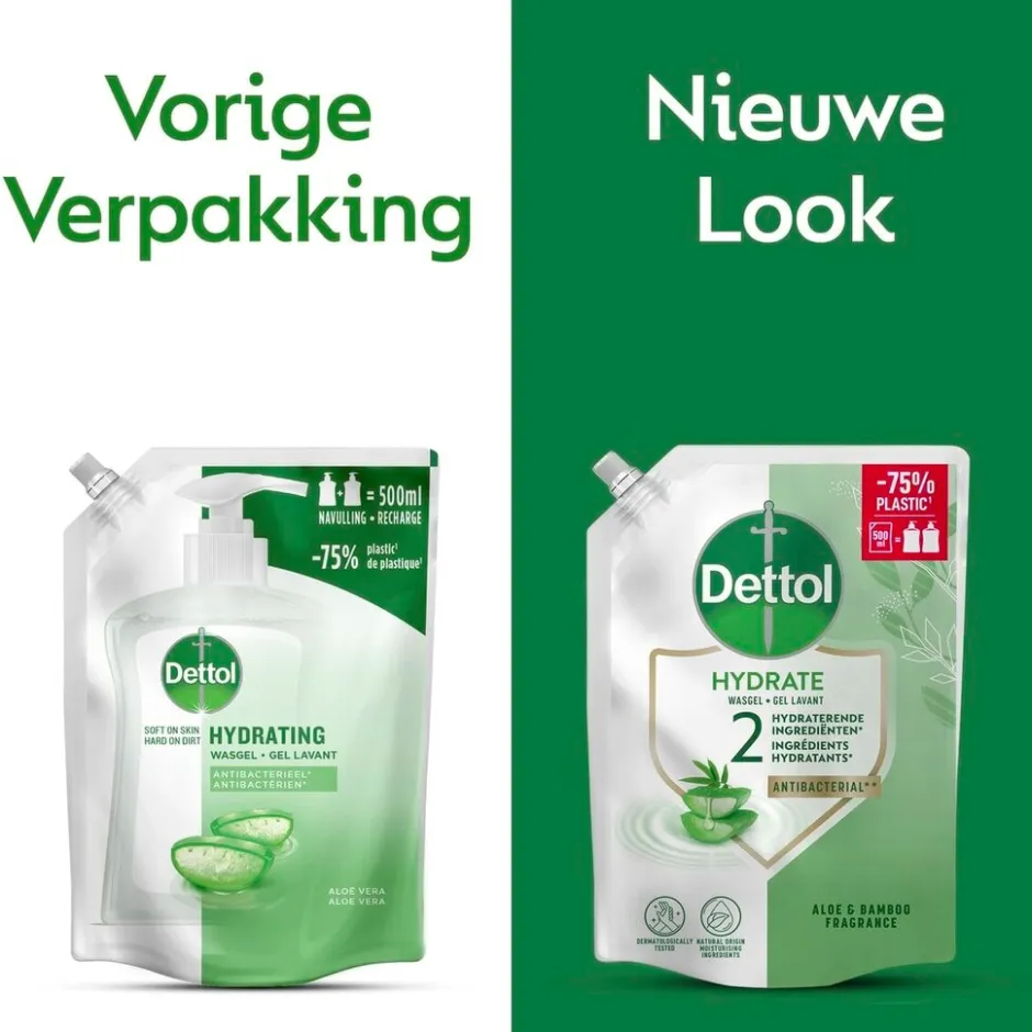 Dettol Hydrating Aloë Vera Antibacteriële Wasgel Navulling< Handzeep Navulling|Handzeep