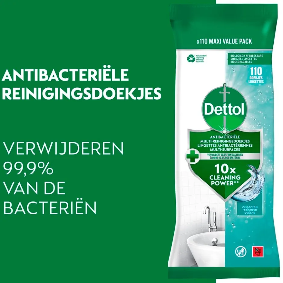 Dettol Oceaan Reinigingsdoekjes< Schoonmaakmiddelen
