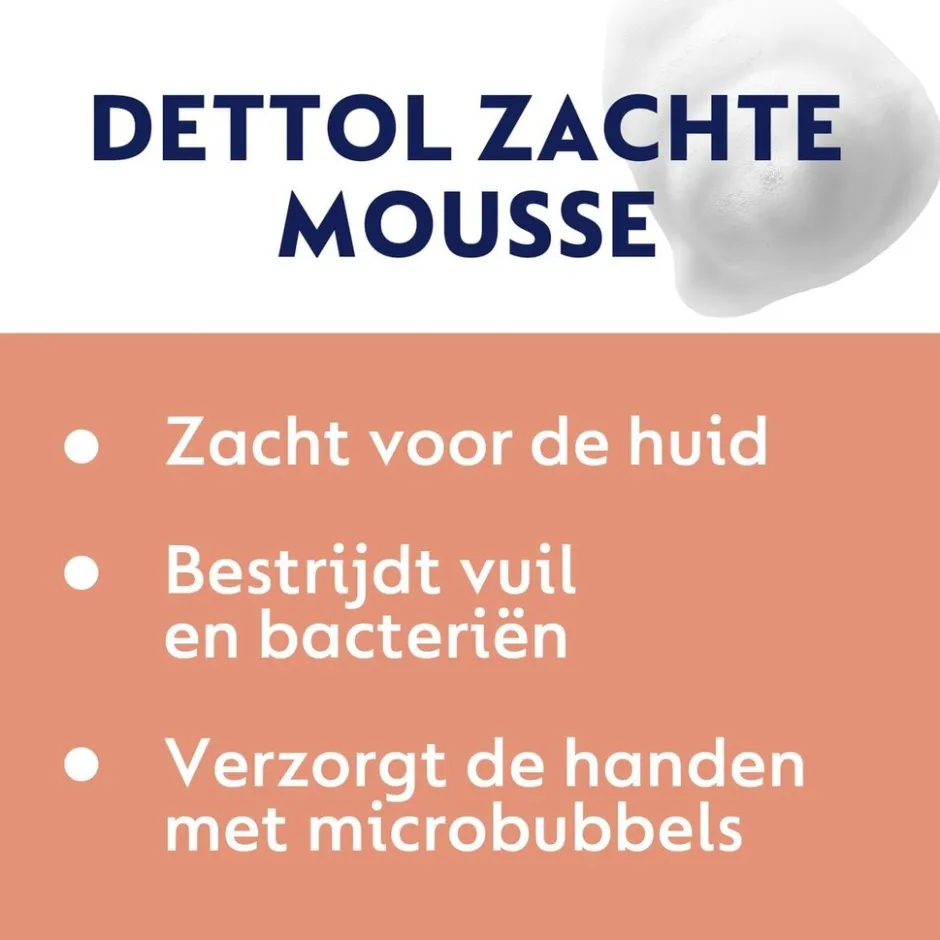 Dettol Orchidee & Vanille Zachte Mousse Antibacteriële Handzeep< Handzeep