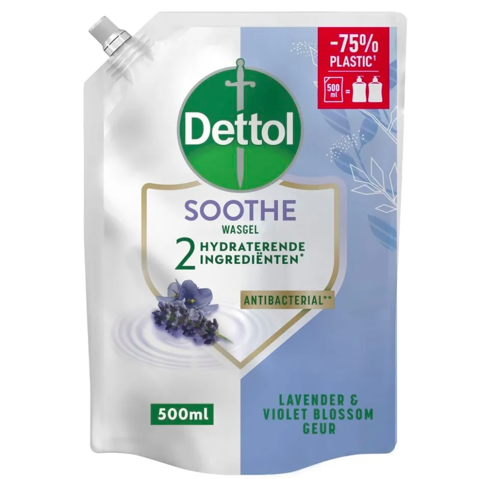 Dettol Relaxing Lavendel Anti-bacteriële Wasgel Navulling< Handzeep Navulling|Handzeep