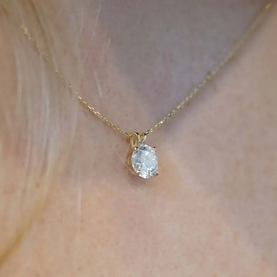 14K Gouden Collier met hanger – 0.70 ct Lab Grown Diamant|Di Lusso
