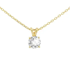 Di Lusso 14K Gouden Collier met hanger – 0.25 ct Lab Grown Diamant< Sieraden En Bijoux
