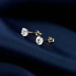 14K Gouden Oorstekers – 0.60 ct Lab Grown Diamant|Di Lusso Clearance