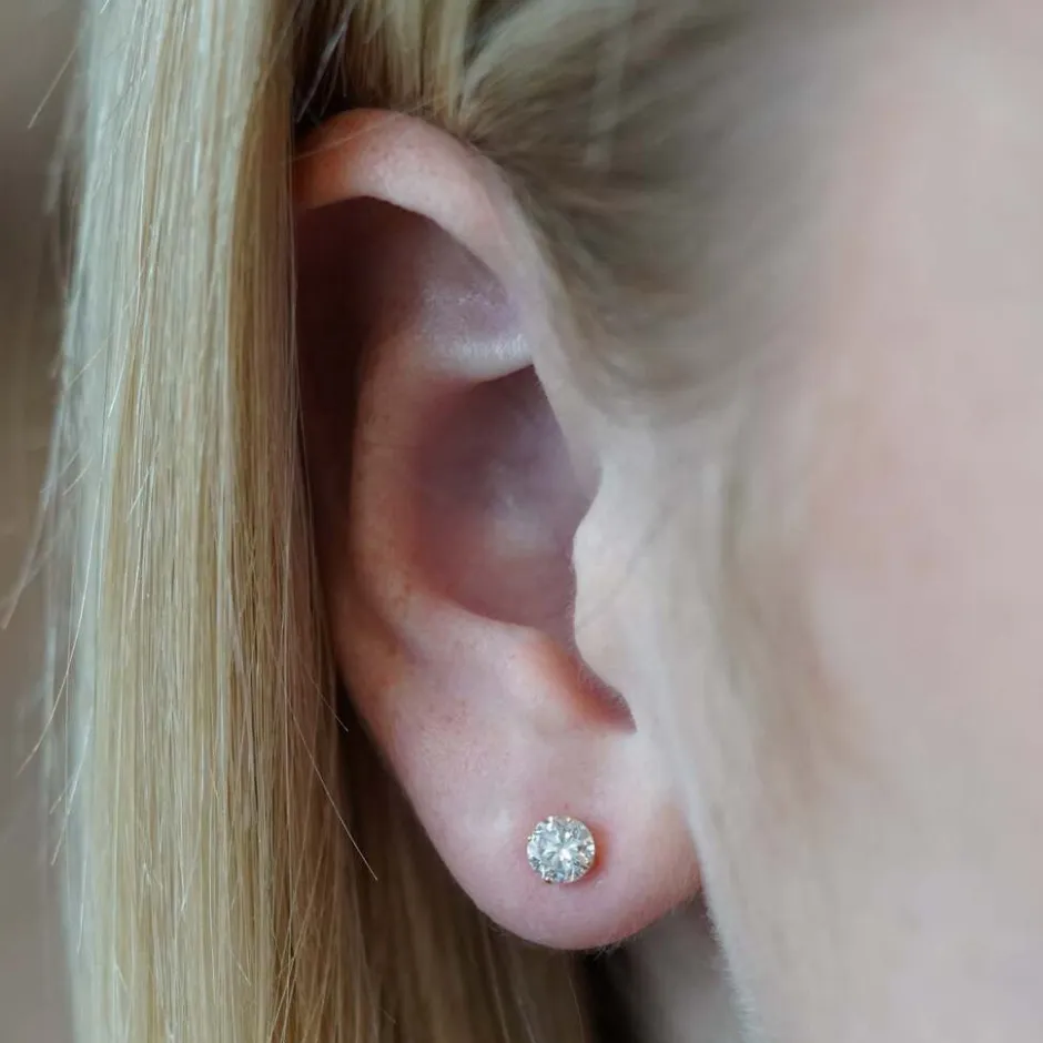 14K Gouden Oorstekers – 0.60 ct Lab Grown Diamant|Di Lusso Clearance