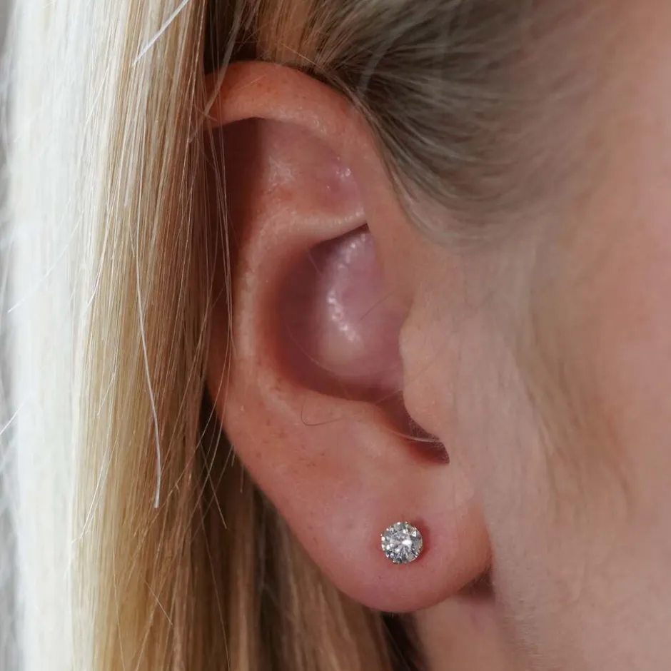 14K Gouden Oorstekers – 0.40 ct Lab Grown Diamant|Di Lusso Online