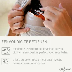 Difrax Elektrische Handsfree Borstkolf| Clearance