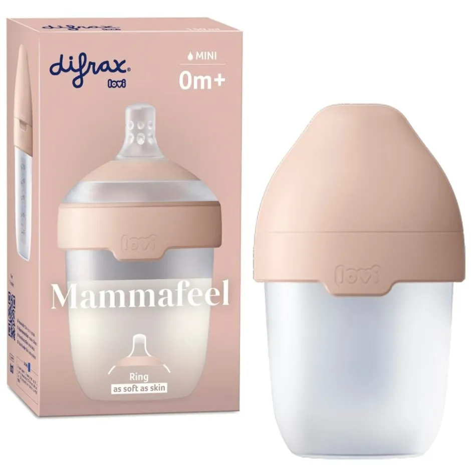 Difrax Lovi Mammafeel Fles< Babyflesjes