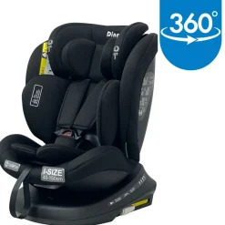Ding Aiden Black 40-150 cm 360° i-Size Autostoel< Autostoel