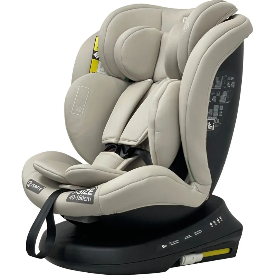 Ding Aiden Sand 40-150 cm 360° i-Size Autostoel< Autostoel