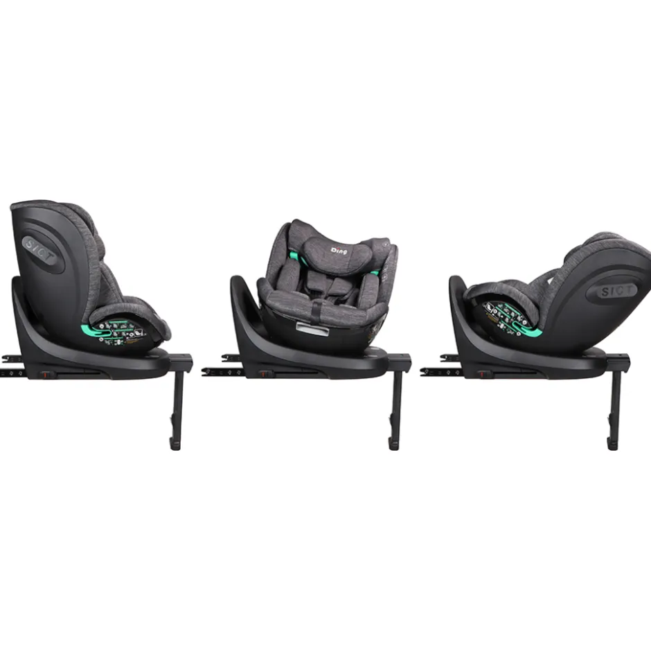 Ding Fynn Grey 40-150 cm 360° i-Size Autostoel< Autostoel