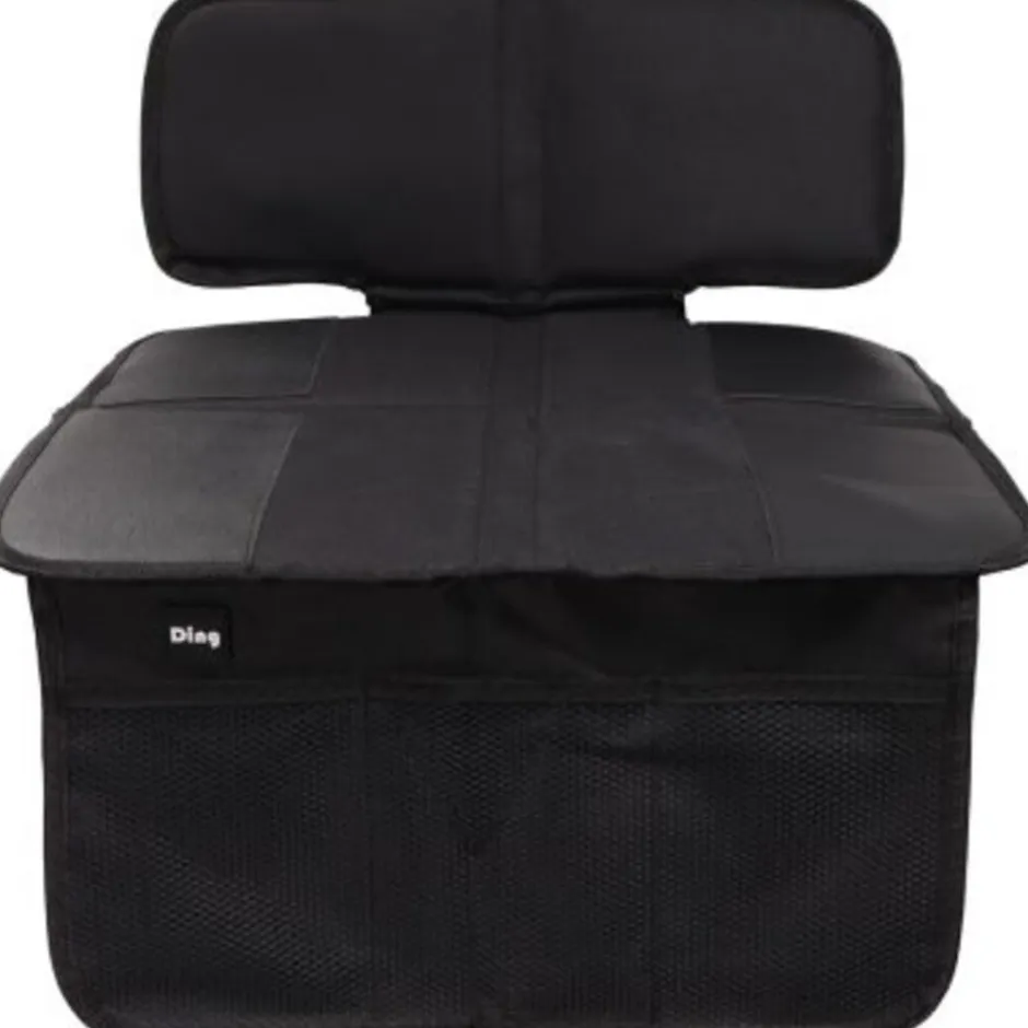 Ding Zwart Waterproof Autostoelbeschermer met Opbergvakjes< Autostoelaccessoires