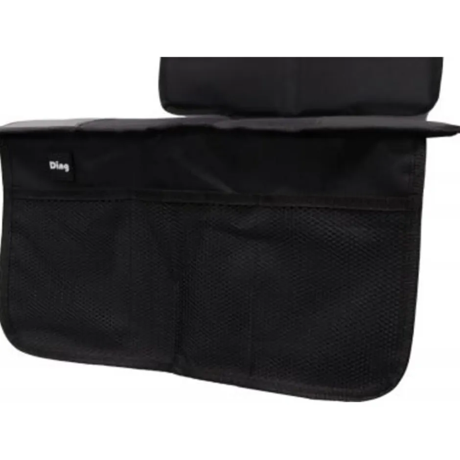Ding Zwart Waterproof Autostoelbeschermer met Opbergvakjes< Autostoelaccessoires