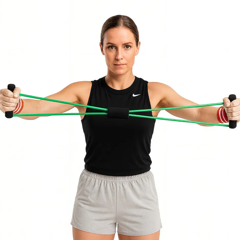 Dittmann Body Toner Weerstandsband met Handvaten< Fitnessmaterialen