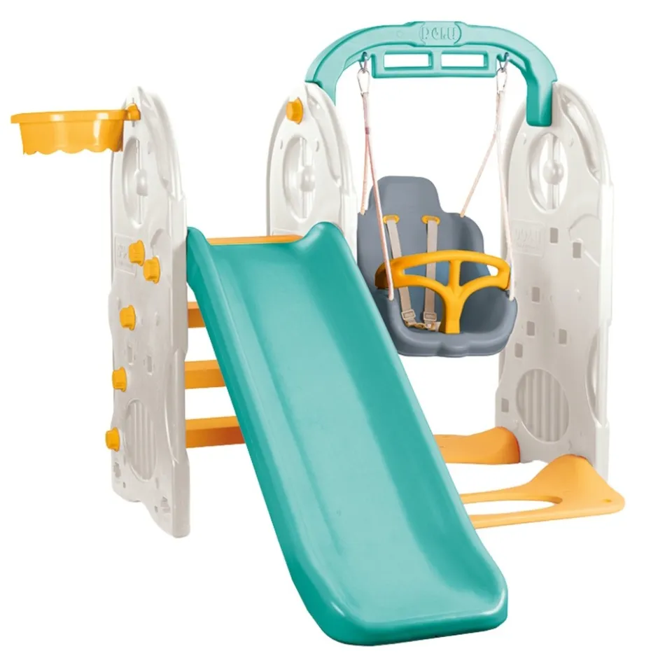 Turquoise/Geel 4-in-1 Speeltoestel|Dolu Online