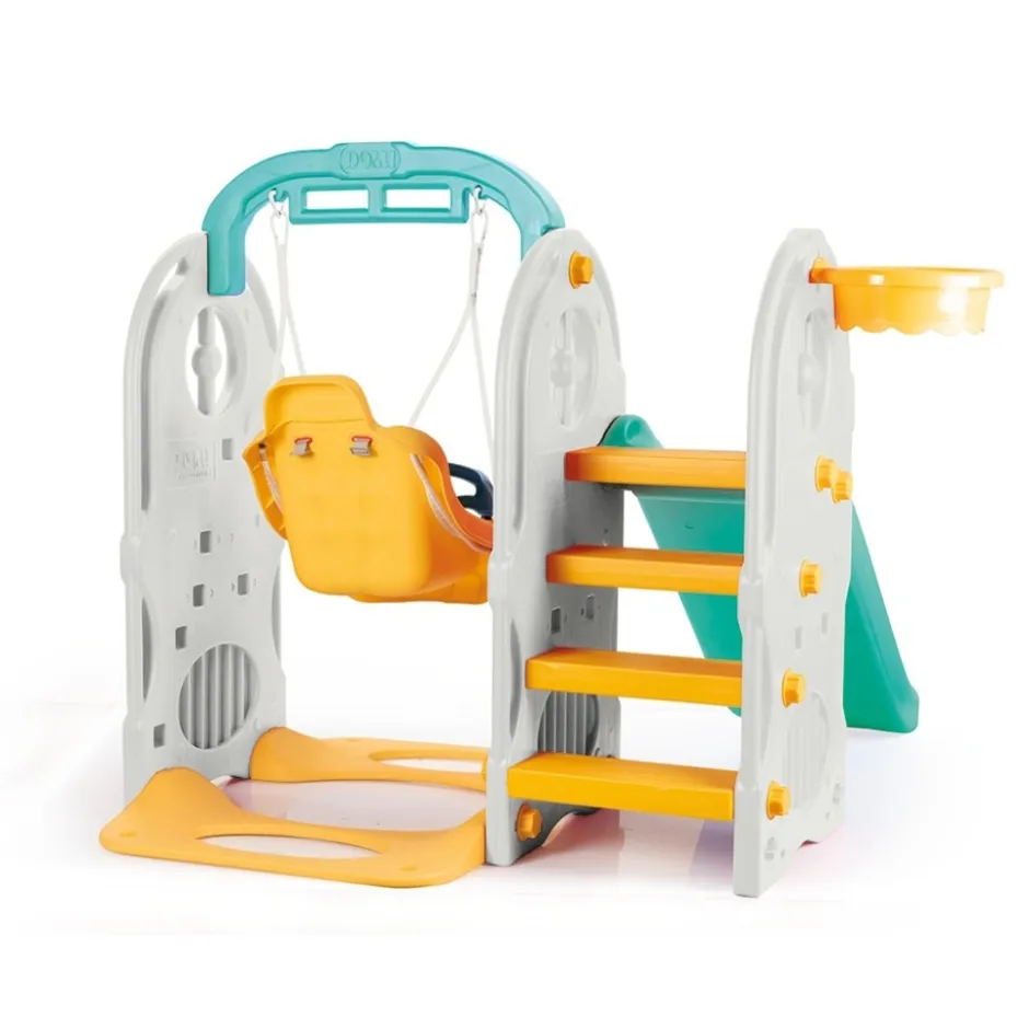 Turquoise/Geel 4-in-1 Speeltoestel|Dolu Online