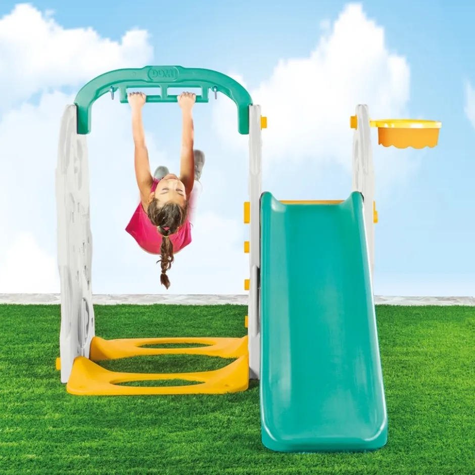 Turquoise/Geel 4-in-1 Speeltoestel|Dolu Online