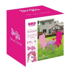Dolu Unicorn tafel en stoelen< Verrassend Speelgoedvoordeel
