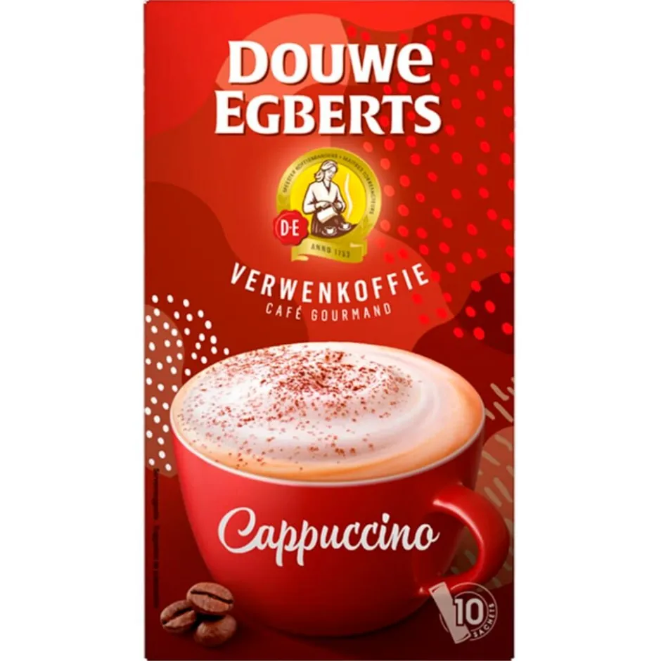 Douwe Egberts Cappuccino Oploskoffie< Oploskoffie