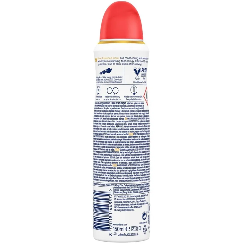 Advanced Care Go Fresh Peach & White Blossom Antitranspirant Deodorant Spray|Dove Clearance