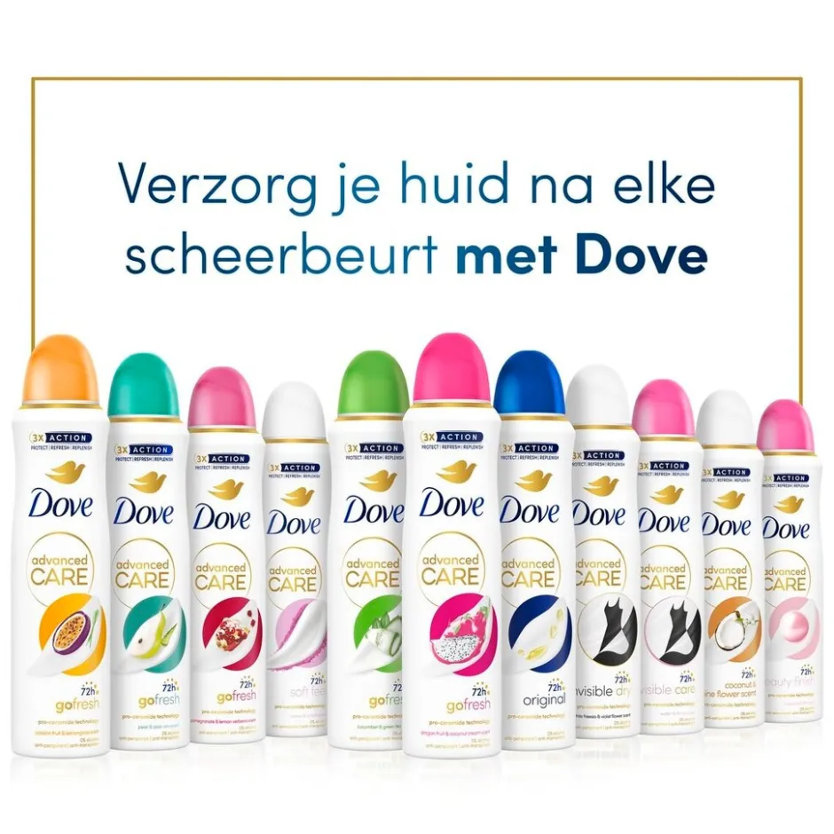 Dove Advanced Care Invisible Dry Antitranspirant Deodorant Spray< Deospray