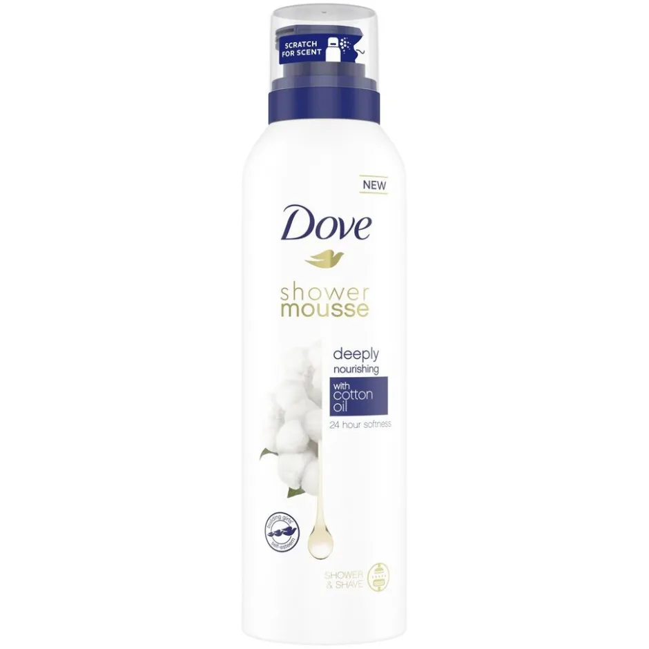 Dove Deeply Nourishing Cotton Oil Shower Mousse< Doucheschuim
