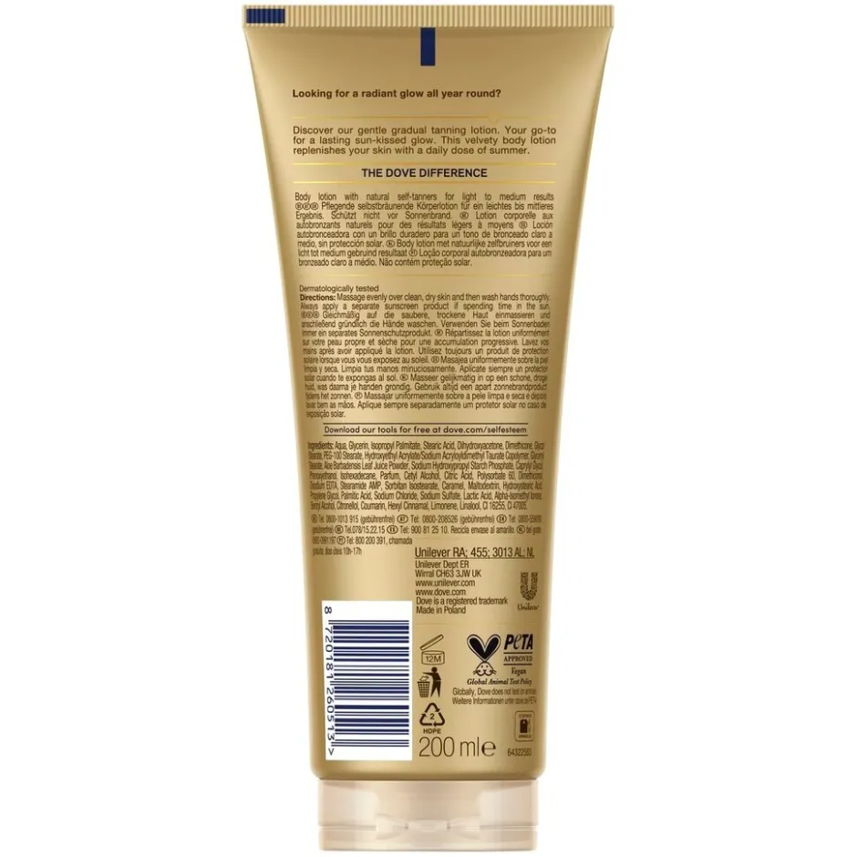 Dove DermaSpa Summer Revived Fair Bodylotion< Bodylotion