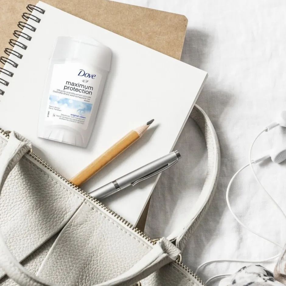 Dove Maximum Protection Original Clean Antitranspirant Stick< Deostick|Overmatig Transpireren