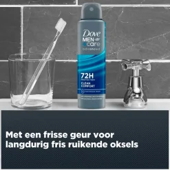 Dove Men + Care Advanced Clean Comfort Antitranspirant Deodorant Spray< Deospray