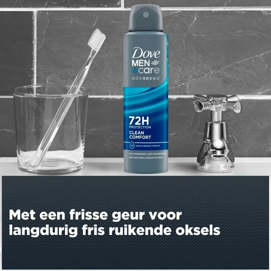 Dove Men + Care Advanced Clean Comfort Antitranspirant Deodorant Spray< Deospray