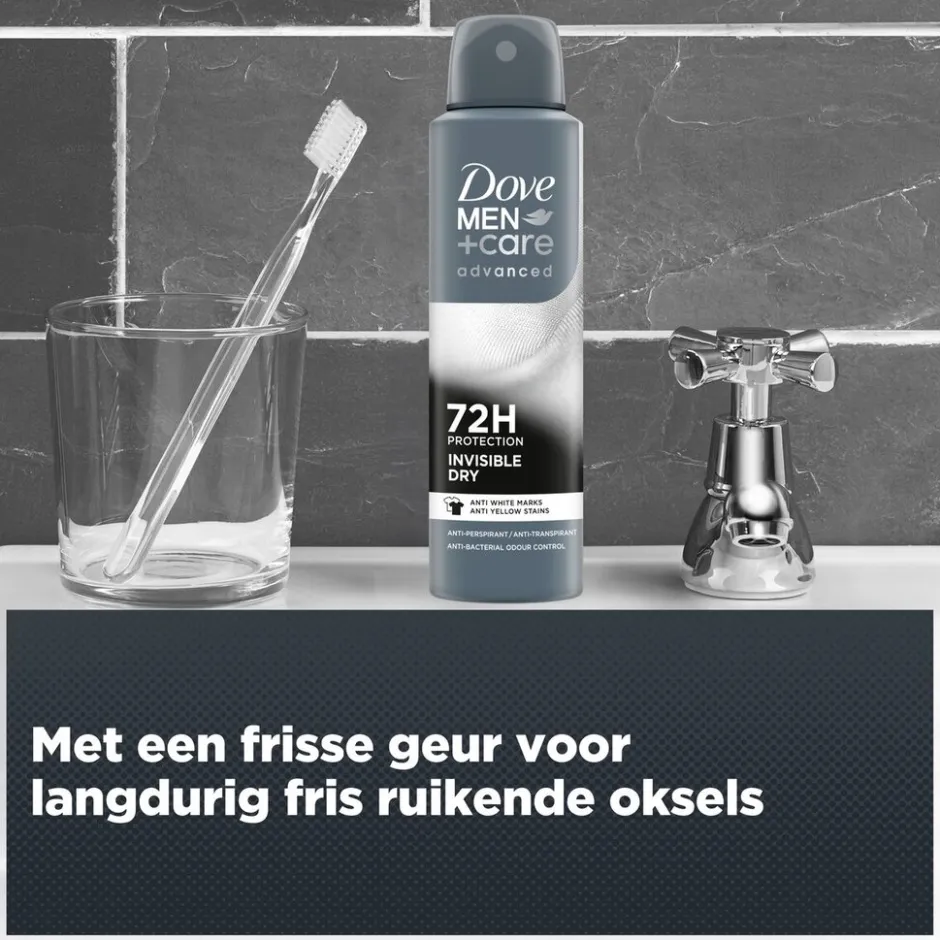 Dove Men +Care Advanced Invisible Dry Antitranspirant Deodorant Spray< Deospray