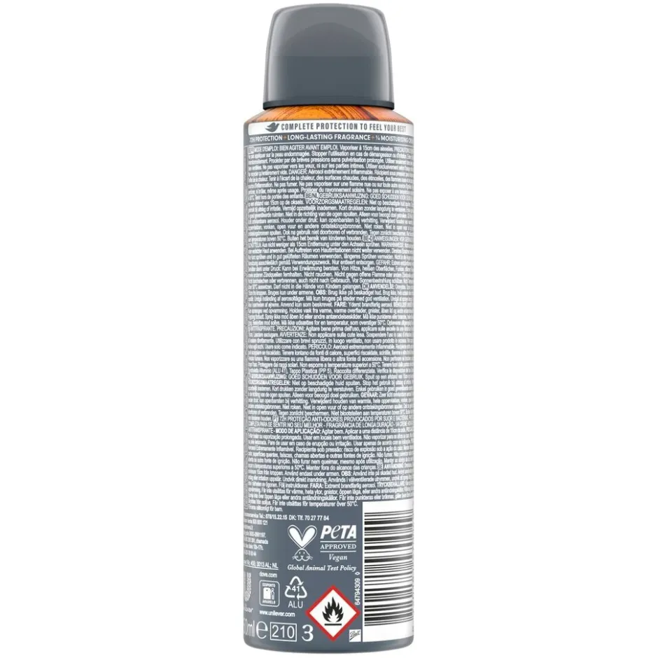 Dove Men +Care Advanced Sandelwood + Vanilla Antitranspirant Spray< Deospray