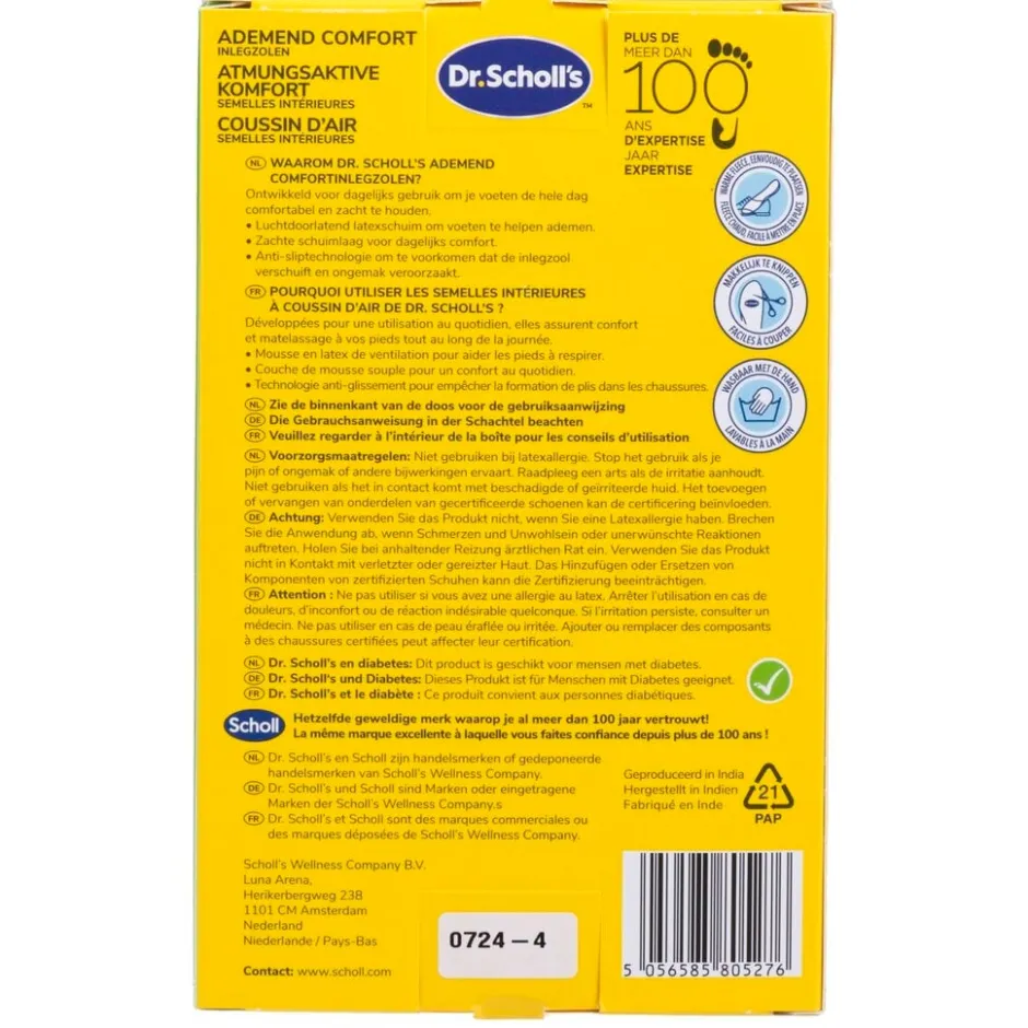 Dr. Scholl's Ademend Comfort Inlegzolen< Inlegzolen