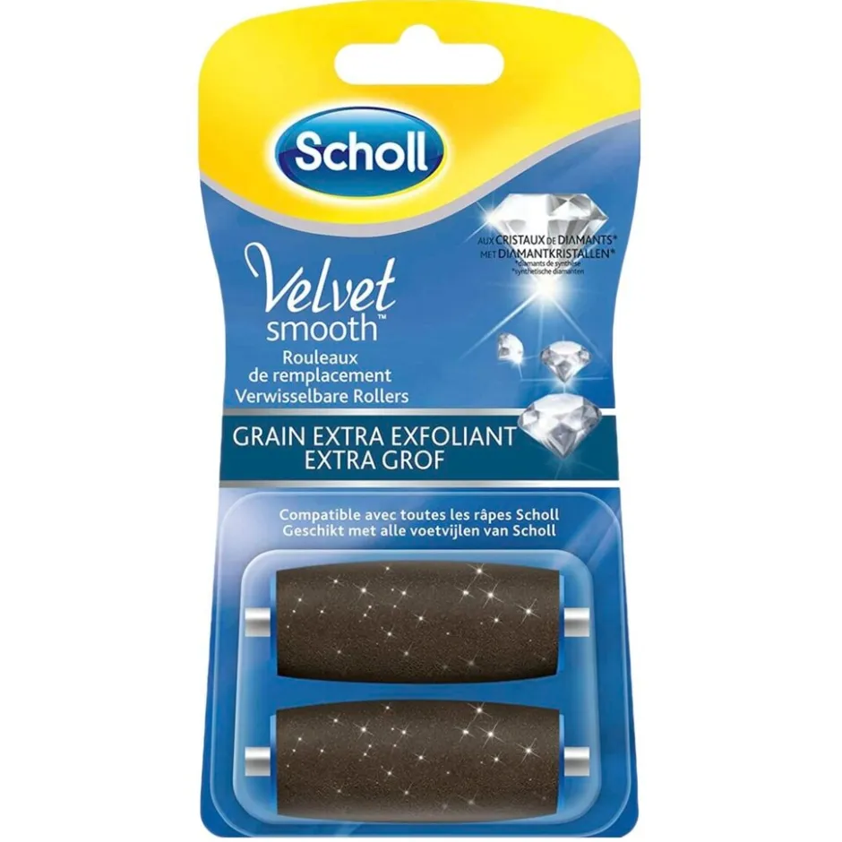Dr. Scholl's Velvet Smooth Extra Grof Verwisselbare Rollers Navulling< Eeltverwijderaars
