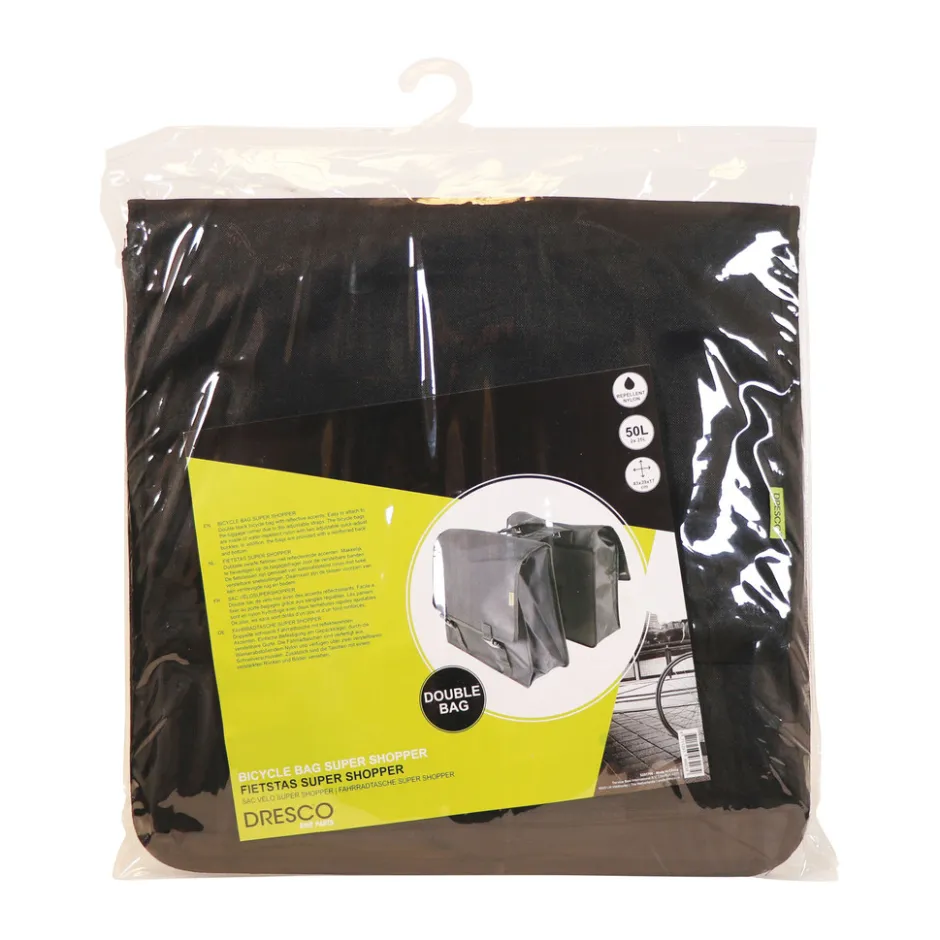 Dubbele Fietstas Super Shopper 50 Liter|Dresco Hot