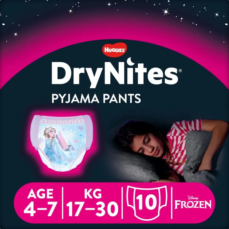 Drynites Girls 4-7 Jaar Nachtbroekjes< Pyjamabroekjes