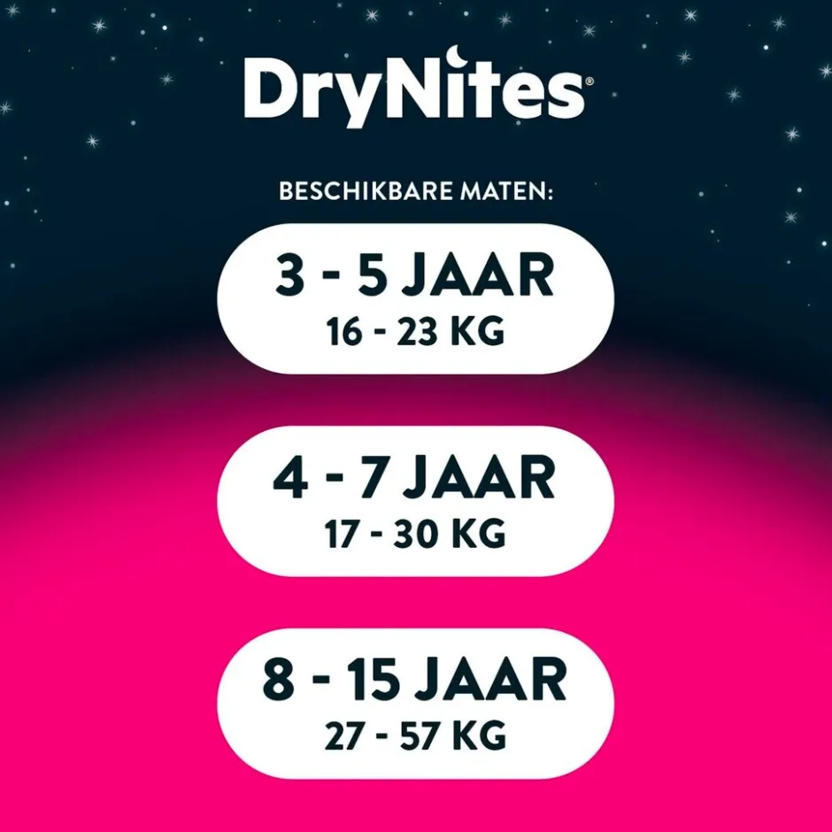 Drynites Girls 4-7 Jaar Nachtbroekjes< Pyjamabroekjes