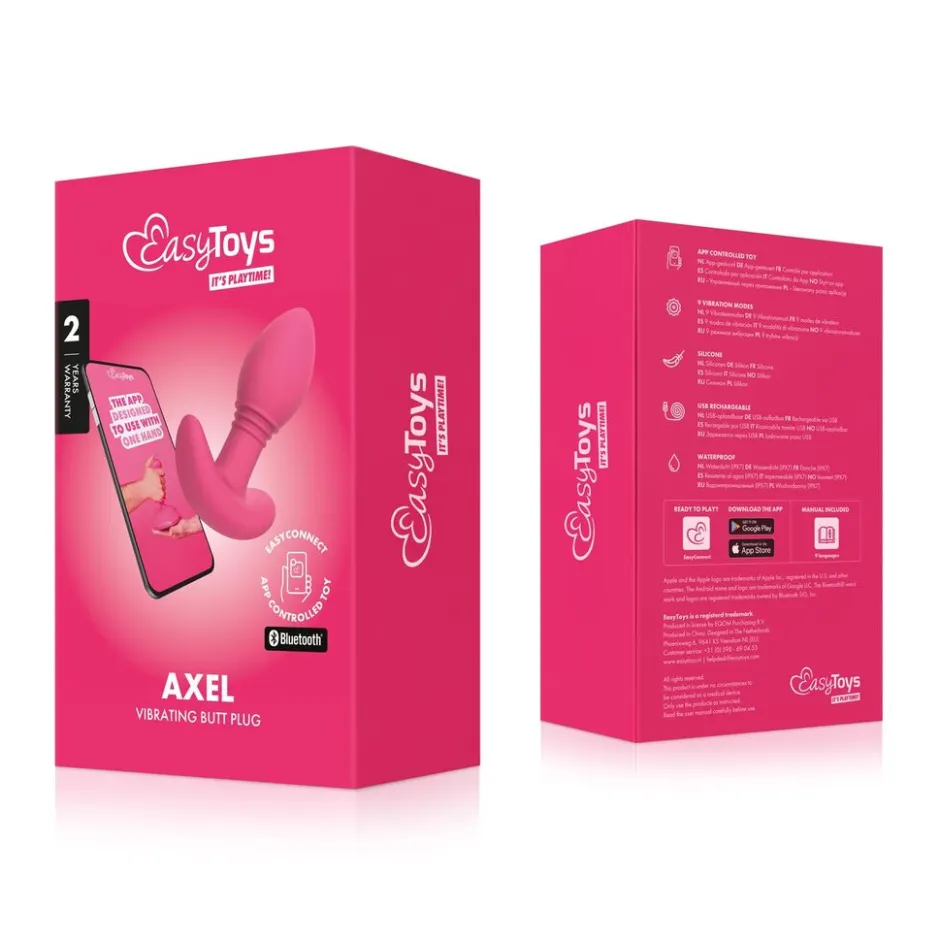 EasyConnect Vibrerende Buttplug Axel Bestuurbaar met App< Seksspeeltjes