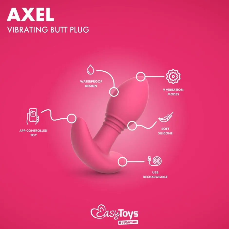 EasyConnect Vibrerende Buttplug Axel Bestuurbaar met App< Seksspeeltjes
