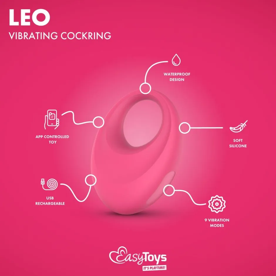 EasyConnect Vibrerende Cockring Leo Bediening met App< Seksspeeltjes