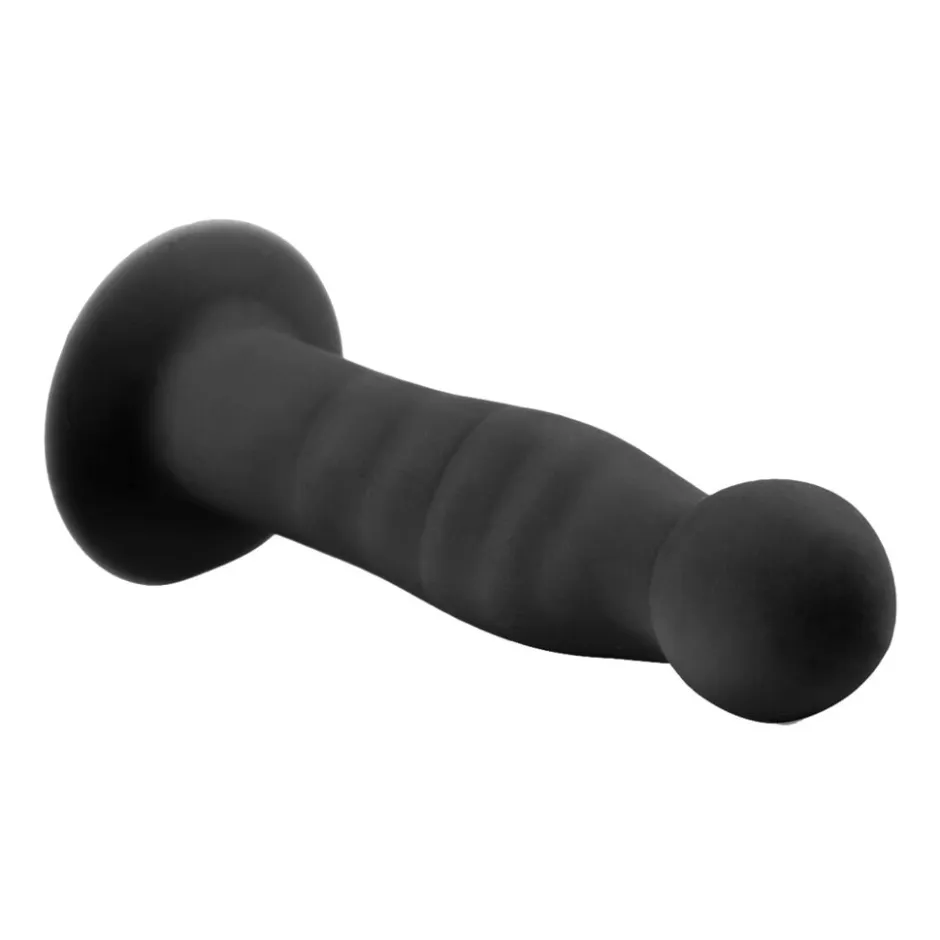EasyToys Ribbed Dong Siliconen Anal Dildo with Suction Cup< Seksspeeltjes