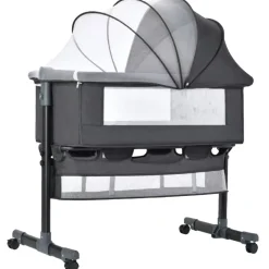 Donkergrijs Wieg Aan Bed|Eco Baby Sale