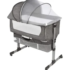Donkergrijs Wieg Aan Bed|Eco Baby Sale