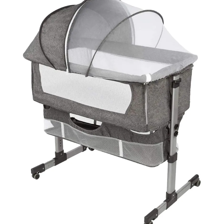 Donkergrijs Wieg Aan Bed|Eco Baby Sale