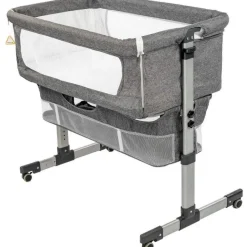 Donkergrijs Wieg Aan Bed|Eco Baby Sale