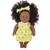Eco Toys 30cm Pop met Krullen en Geel Jurkje< Poppen En Knuffels
